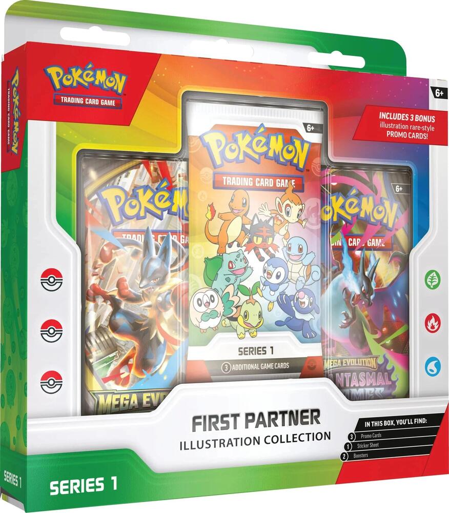 Pokémon TCG First Partner Illustration Collection — Series 1, factory sealed