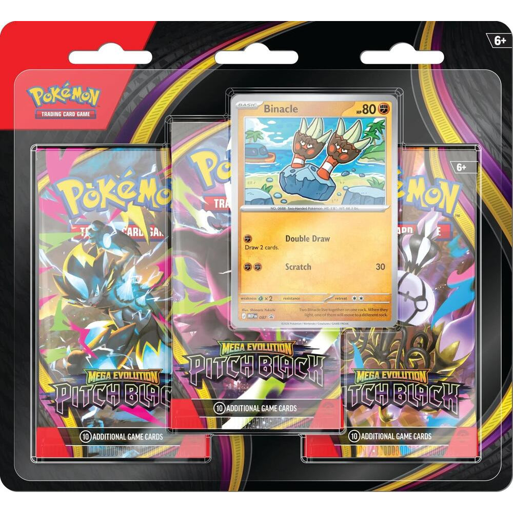 Pokémon TCG Mega Evolution Pitch Black 3-Pack Blister
