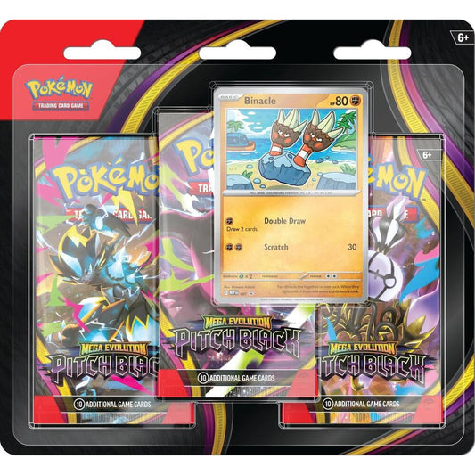 Pokémon TCG Mega Evolution Pitch Black 3-Pack Blister