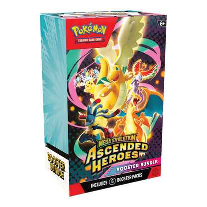 Pokémon TCG Ascended Heroes Booster Bundle — 6 packs, factory sealed