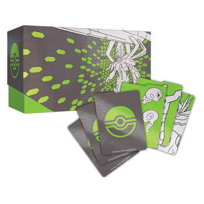 Perfect Order ETB contents — 9 packs, Tyrunt promo, sleeves, dice