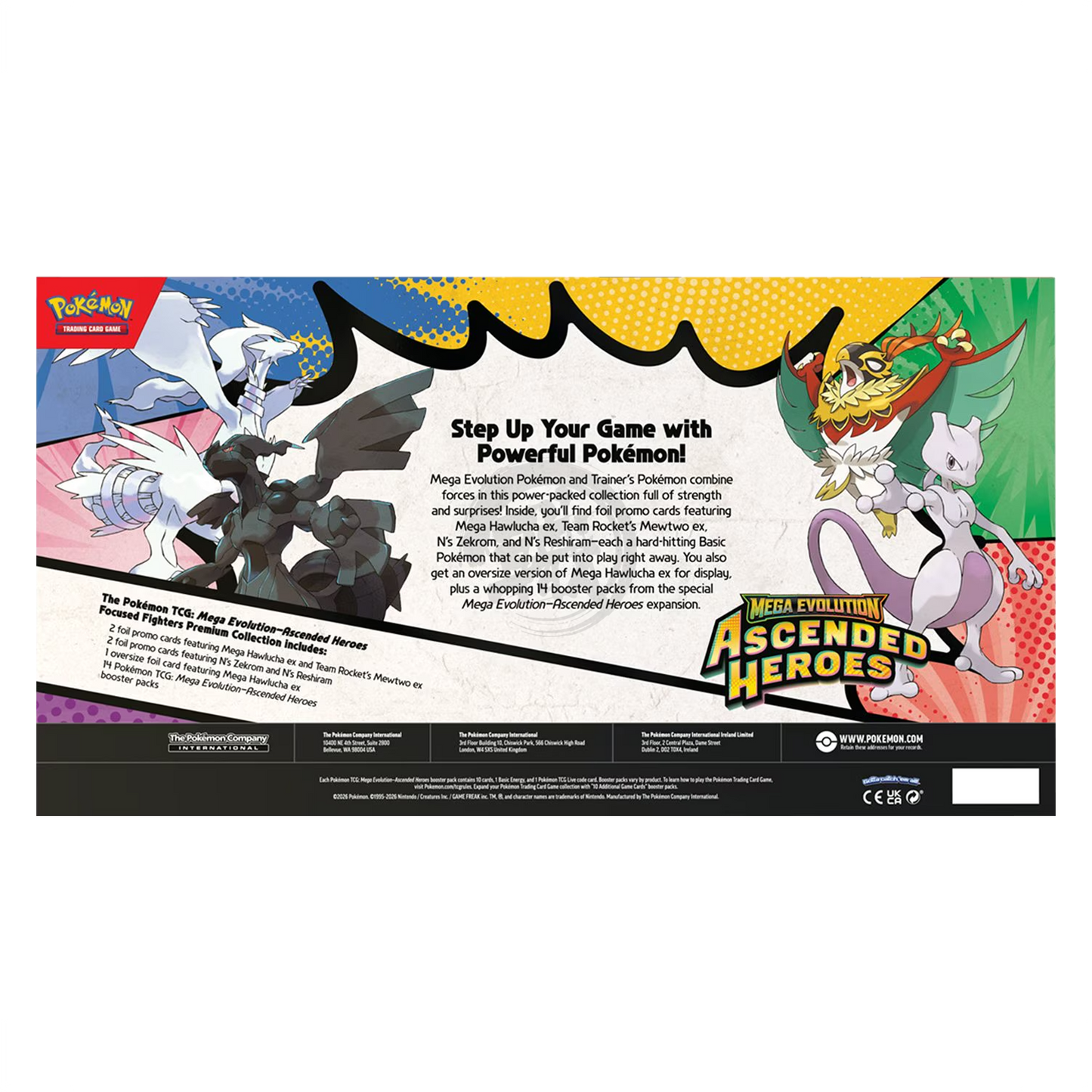 Focused Fighters Premium Collection — Mega Hawlucha ex jumbo and promo cards