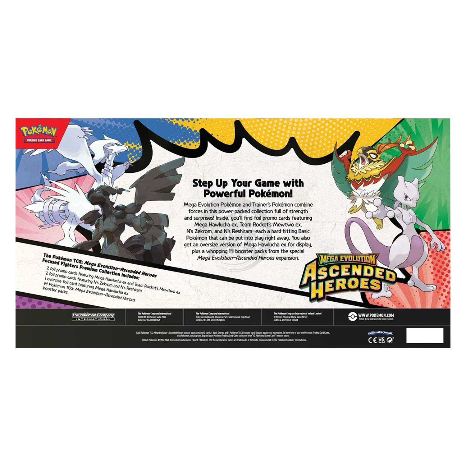 Focused Fighters Premium Collection — Mega Hawlucha ex jumbo and promo cards