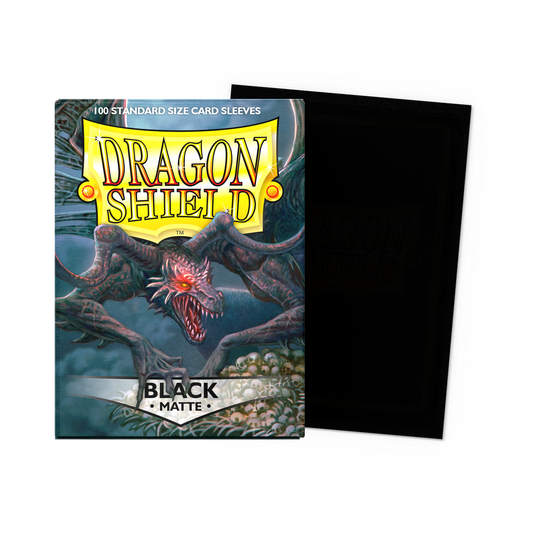 Dragon Shield Matte Black 100ct sleeves box