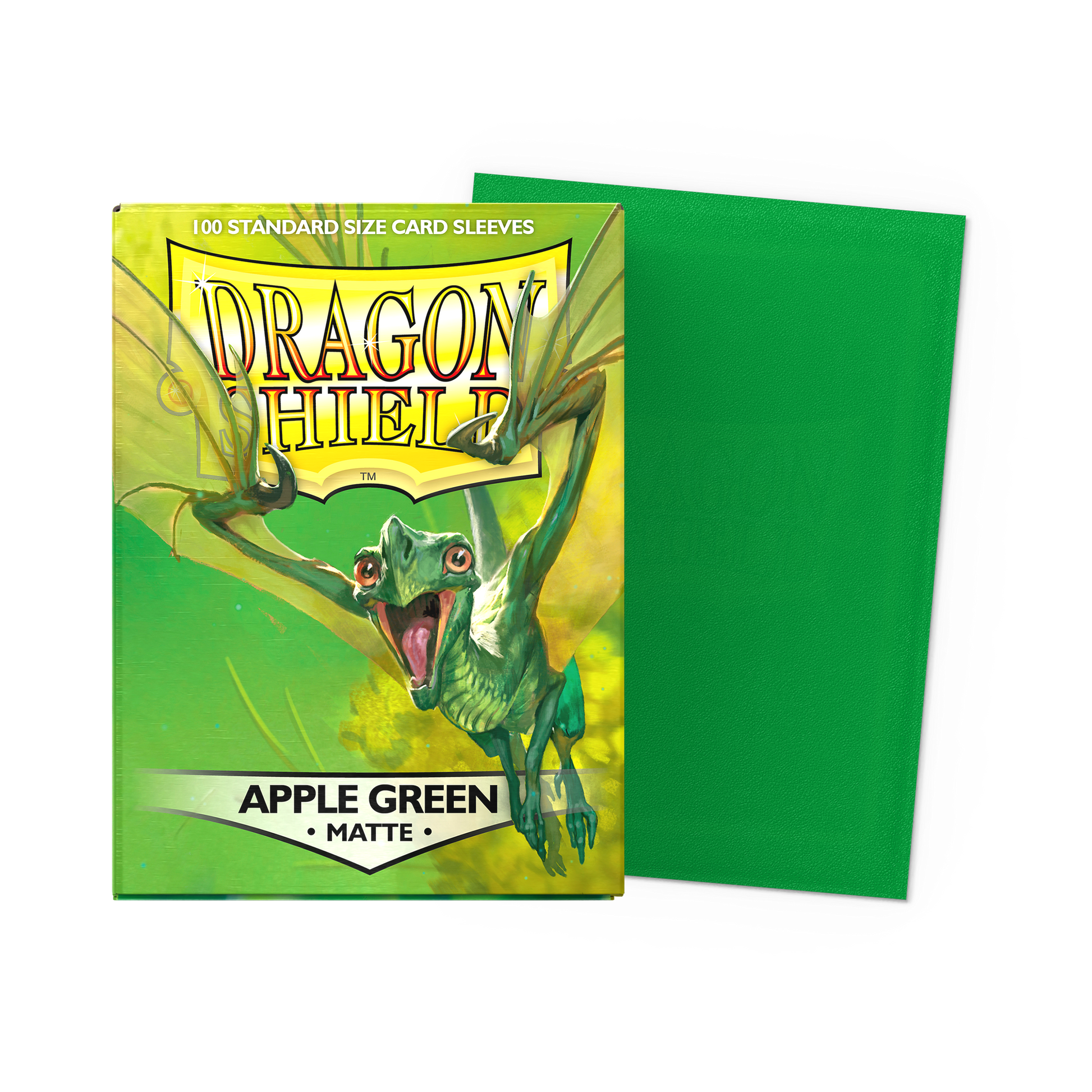 Dragon Shield Matte Apple Green 100ct sleeves box