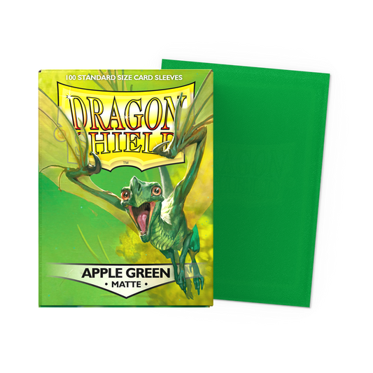 Dragon Shield Matte Apple Green 100ct sleeves box