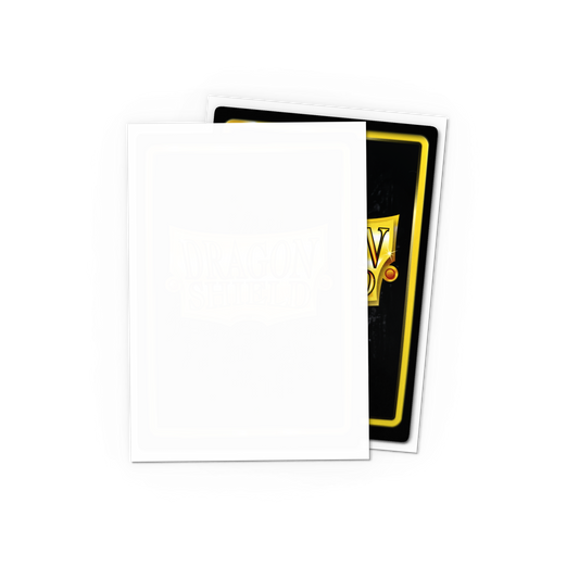 Dragon Shield Matte White sleeve detail